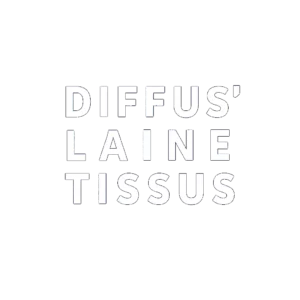 Logo officiel de Diffus' Laine Tissus en partenariat avec Agnès Simon, équicienne spécialisée en médiation animale.