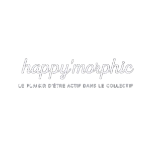 Logo de Happy'morphic en partenariat avec Agnès Simon, équicienne spécialisée en bien-être humain et animal